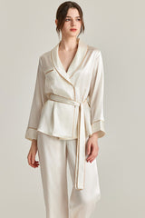 Belted Silk Pajama Set