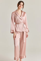 Belted Silk Pajama Set