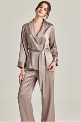 Belted Silk Pajama Set