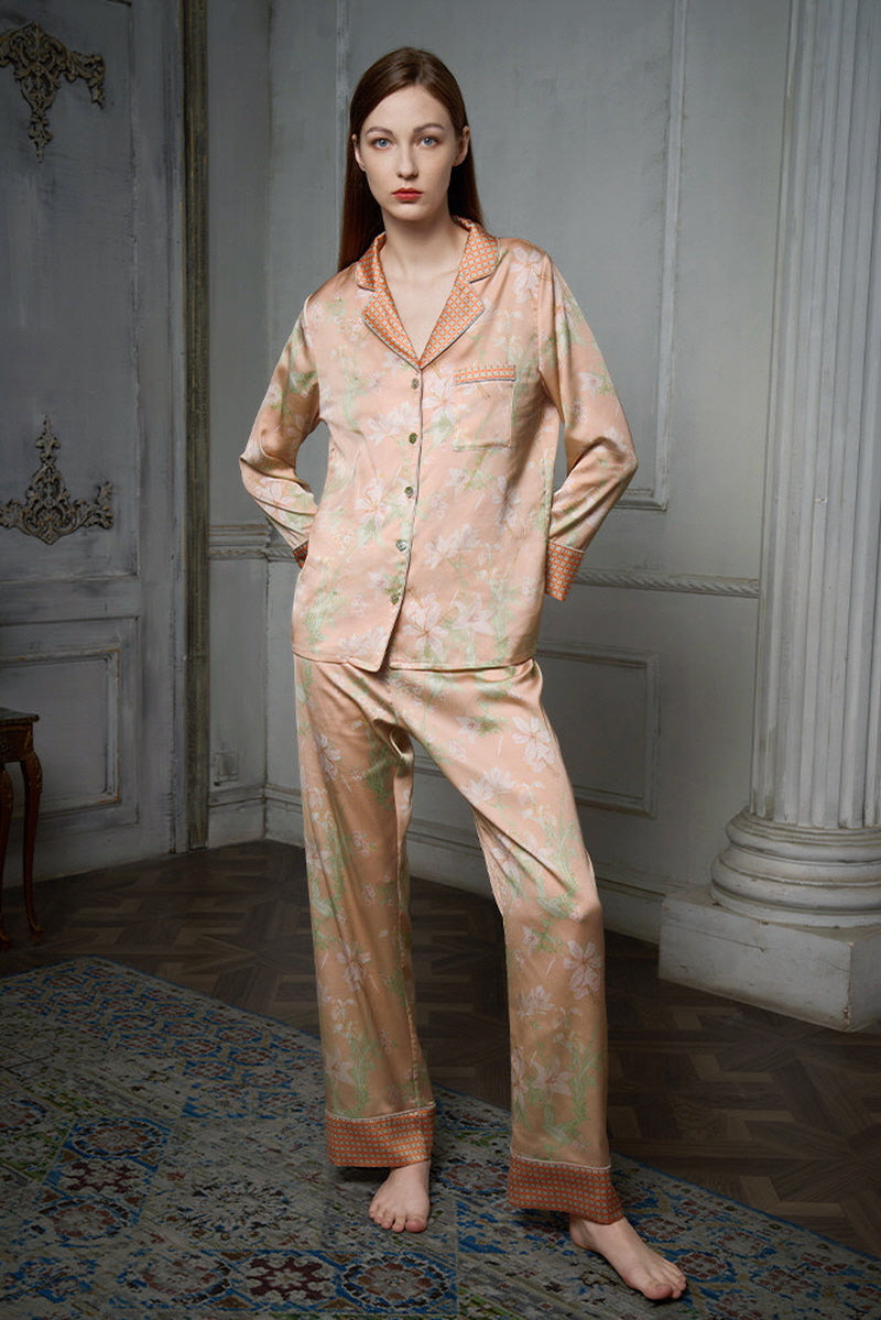 Antique Peach Floral Sleepwear