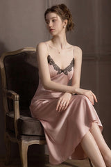 Pink Midnight Chantilly Maxi Slip