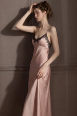 Pink Midnight Chantilly Maxi Slip