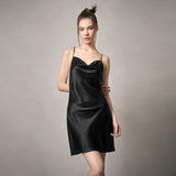 Cowl Neck Silk Slip Nightdress